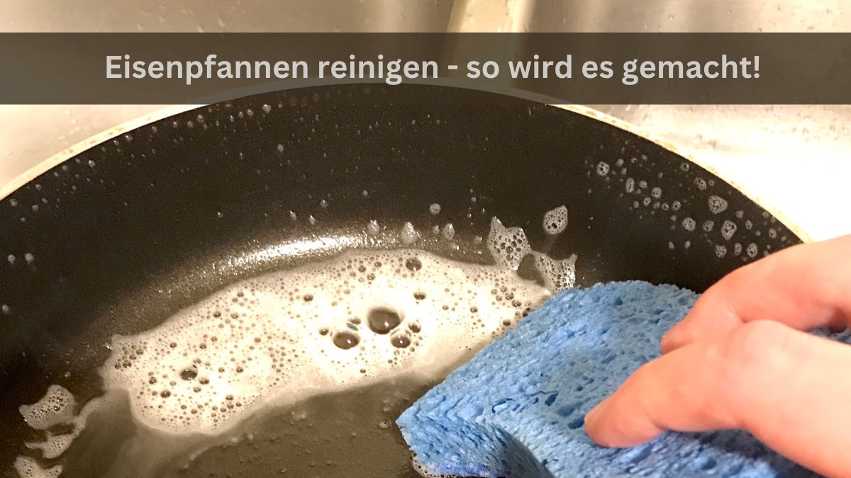 Pfanne reinigen…🧽 wieder fast wie neu!!😍🙊 Unser Ovenreiniger ist ni